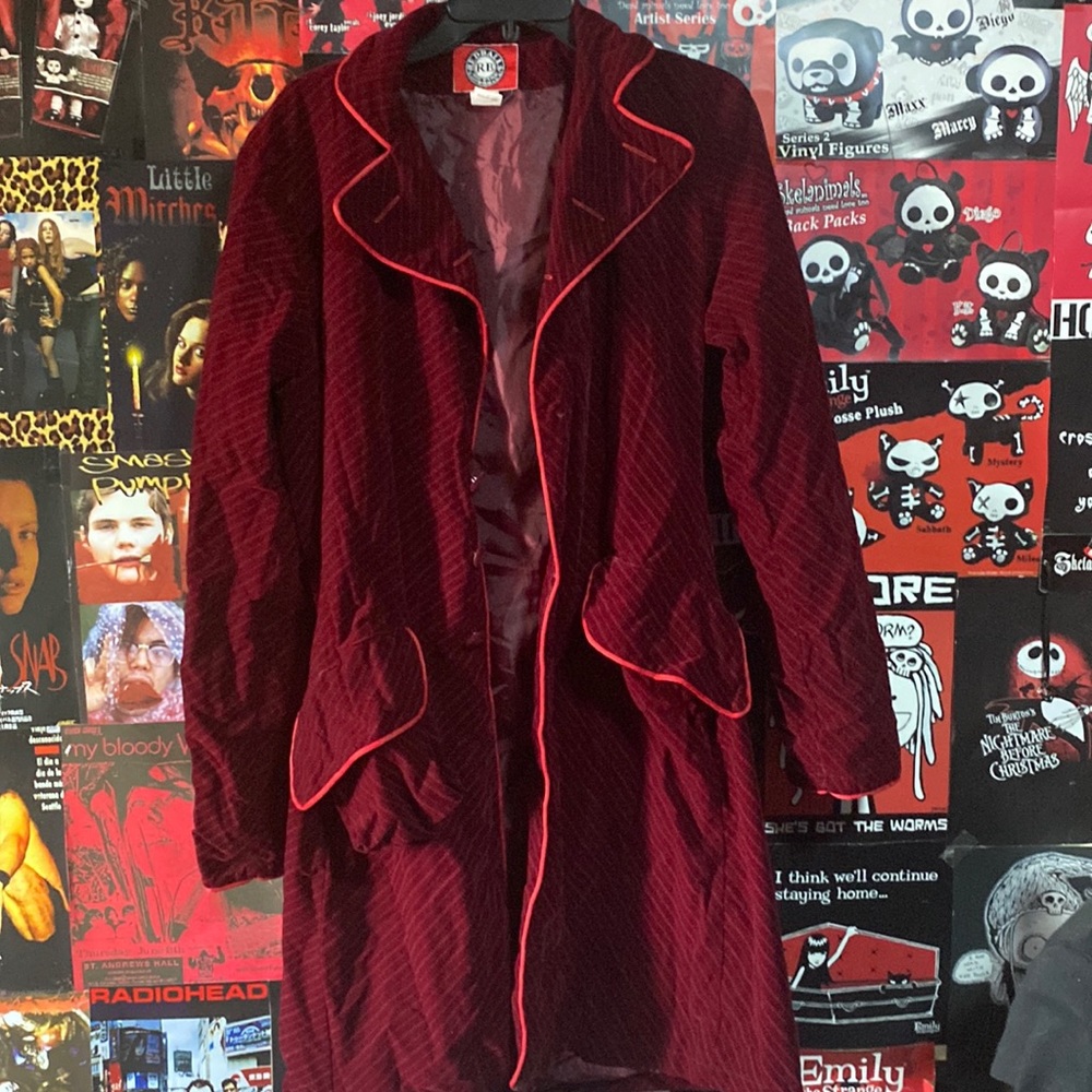Red long coat